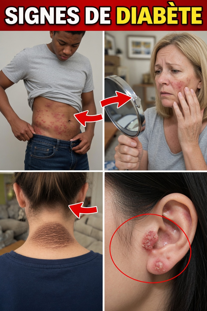 Reconnaissez-vous ces 15 signes précoces du diabète qui peuvent apparaître sur votre peau et votre corps ?