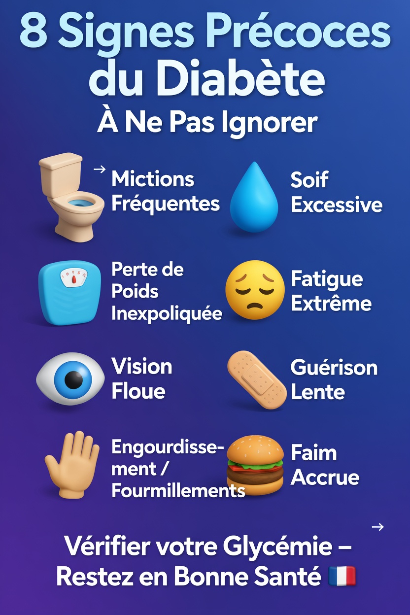 Reconnaissez-vous ces 15 signes précoces du diabète qui peuvent apparaître sur votre peau et votre corps ?