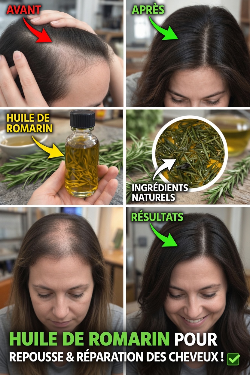 Comment faire de l’huile de romarin à la maison : un guide simple pour des cheveux d’apparence plus saine