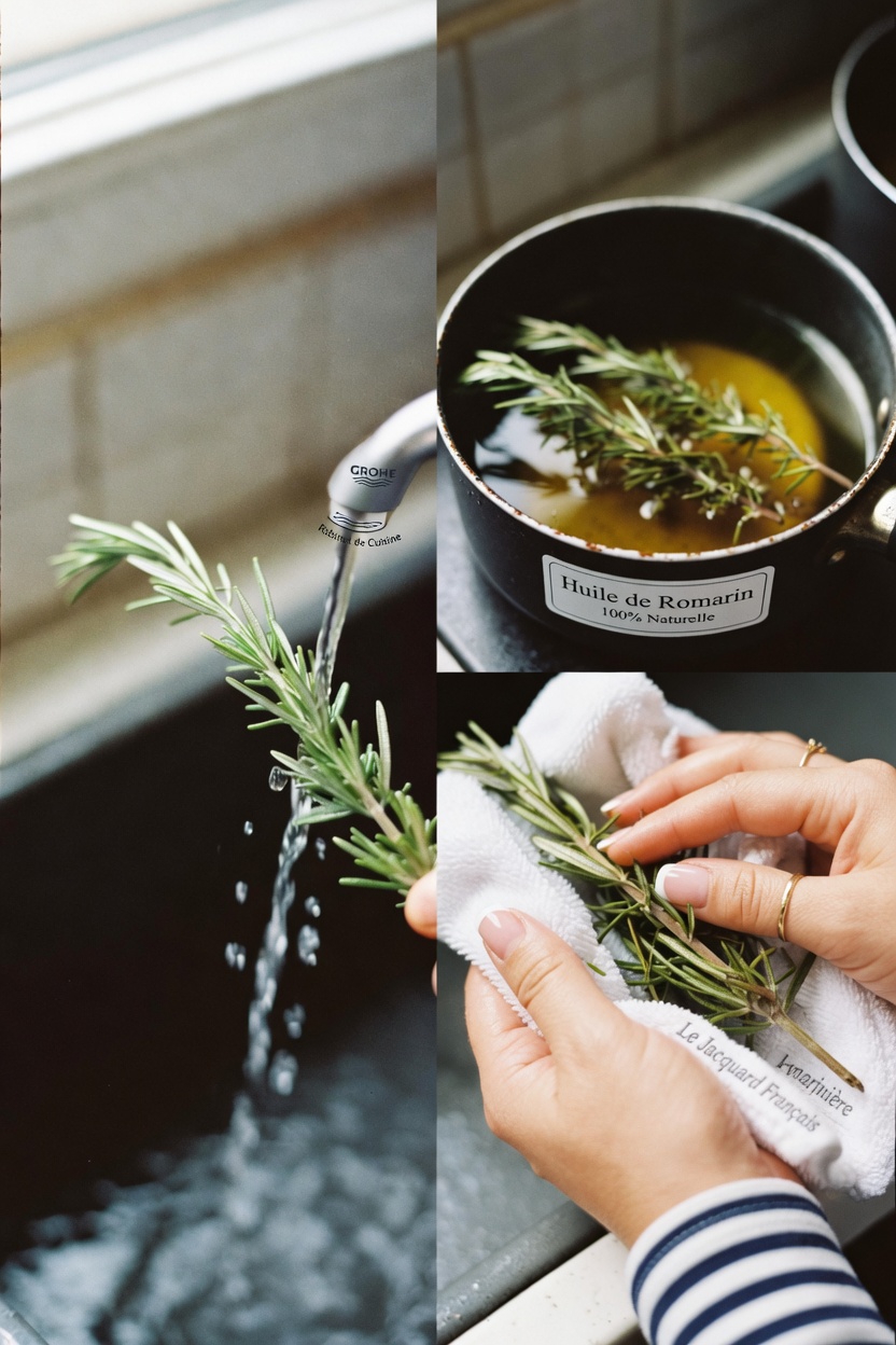 Comment faire de l’huile de romarin à la maison : un guide simple pour des cheveux d’apparence plus saine