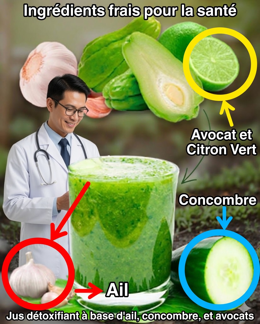 Recettes naturelles pour la santé : boisson au chayote, ail, citron et concombre