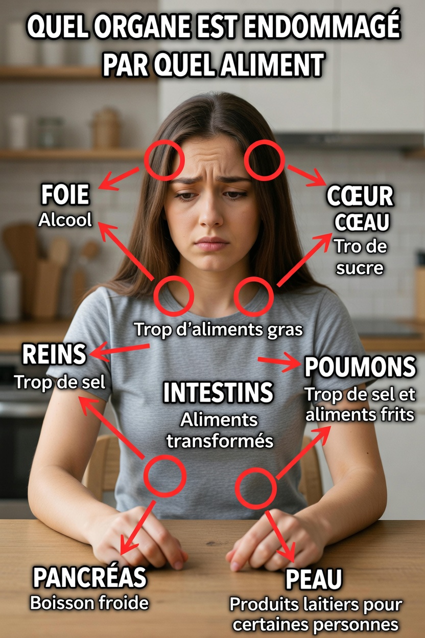 Quels aliments peuvent nuire à certains organes ? Des moyens simples de soutenir la santé de votre corps