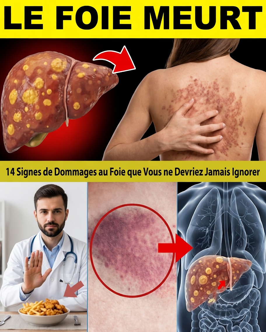 11 signes étranges de lésions du foie que vous ne devez pas ignorer