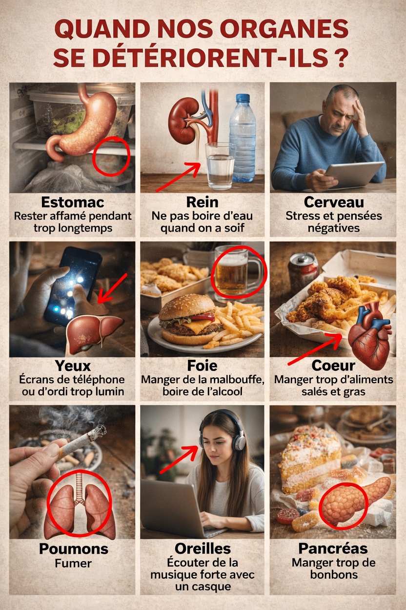9 habitudes quotidiennes qui peuvent nuire discrètement à vos organes — et des moyens simples de les protéger