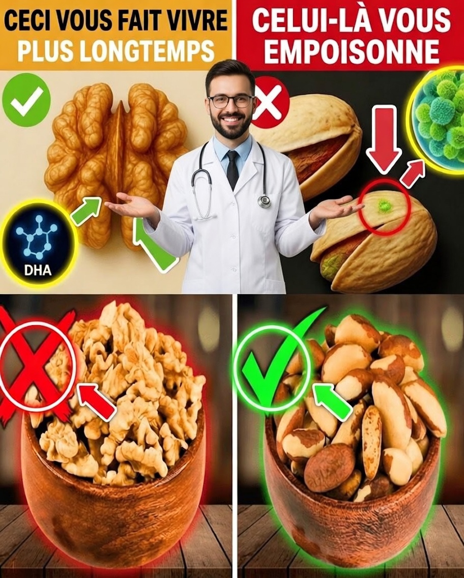 Après 60 ans : les 4 pires noix à éviter… et les 4 meilleures à consommer chaque jour