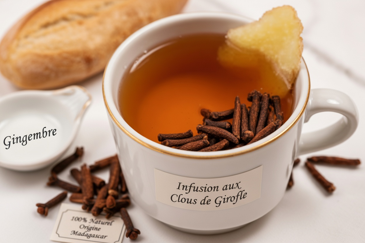 Découvrez comment le thé au gingembre, au laurier, à la cannelle et au clou de girofle peut soutenir votre routine quotidienne de bien-être