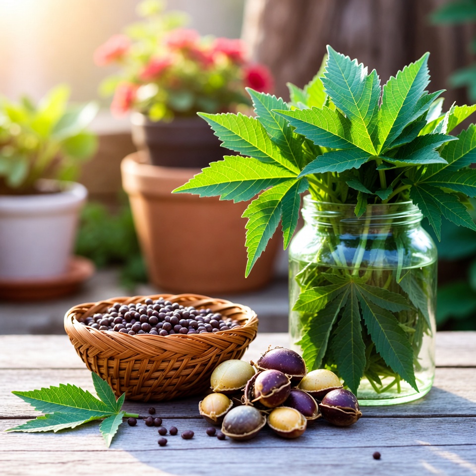 Débloquez le pouvoir caché des feuilles et des graines de ricin : le secret de guérison ultime de la nature