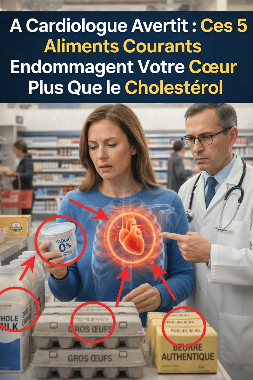 Ces 5 aliments du quotidien nuisent-ils secrètement davantage à votre cœur que le cholestérol ?
