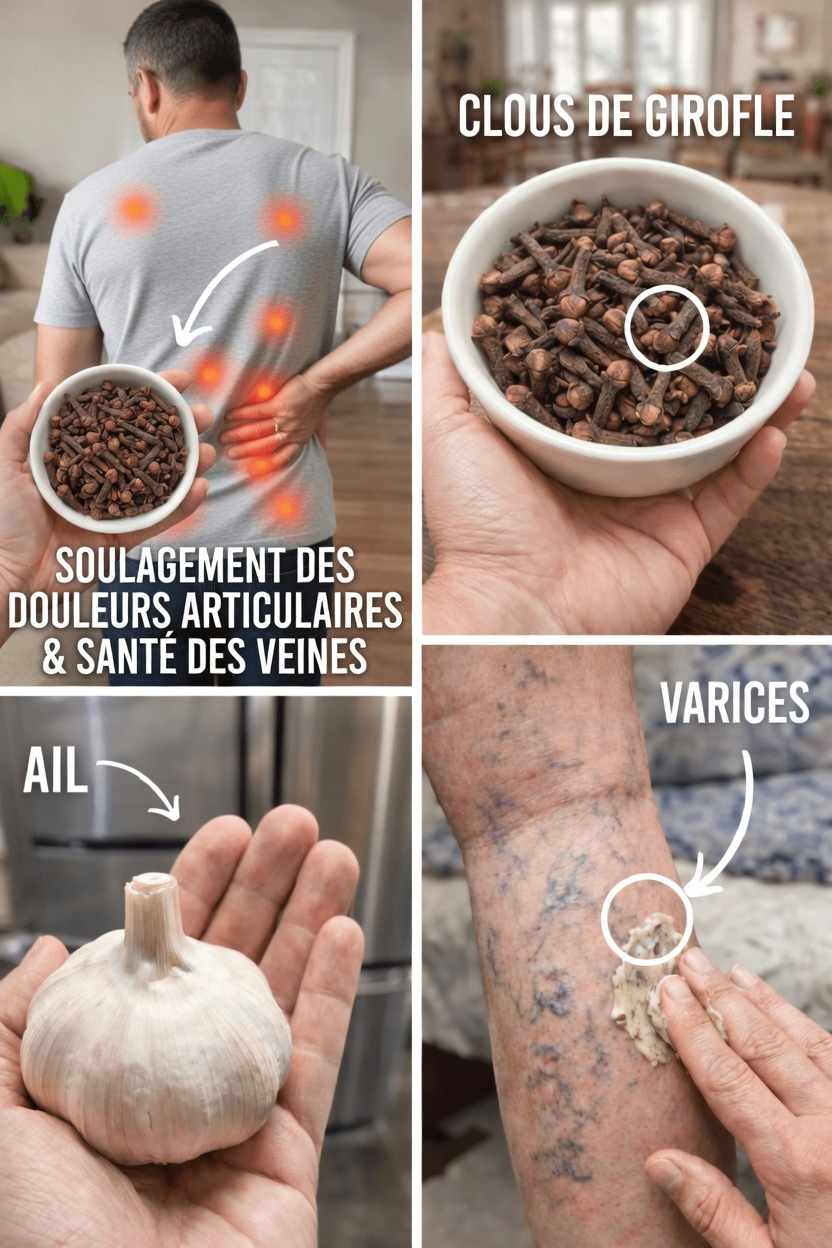 Découvrez des façons simples d’utiliser les clous de girofle et l’ail pour favoriser le confort des jambes et la santé des veines à la maison