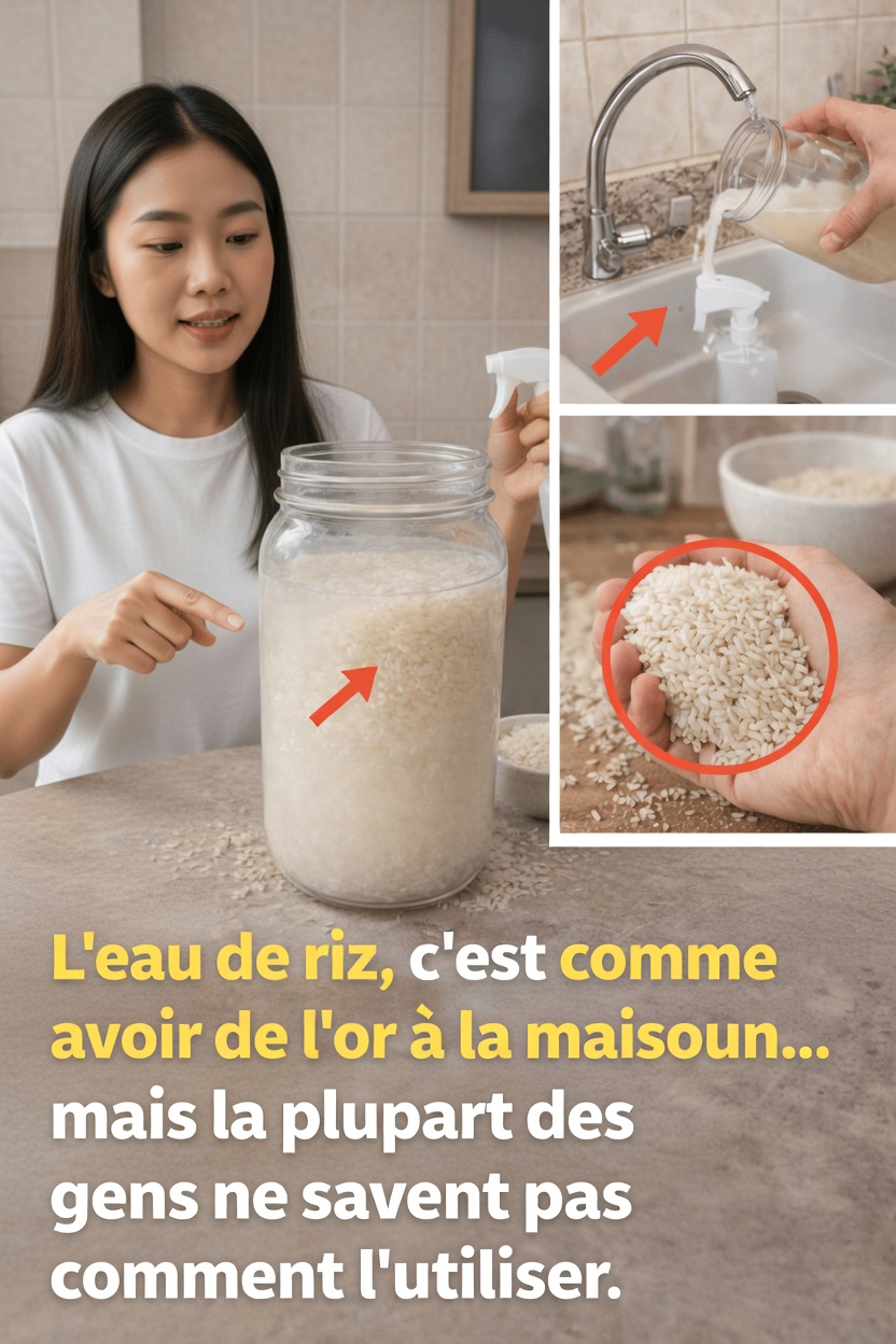 L’eau de riz : un remède maison simple que beaucoup de personnes redécouvrent pour les soins des cheveux et de la peau