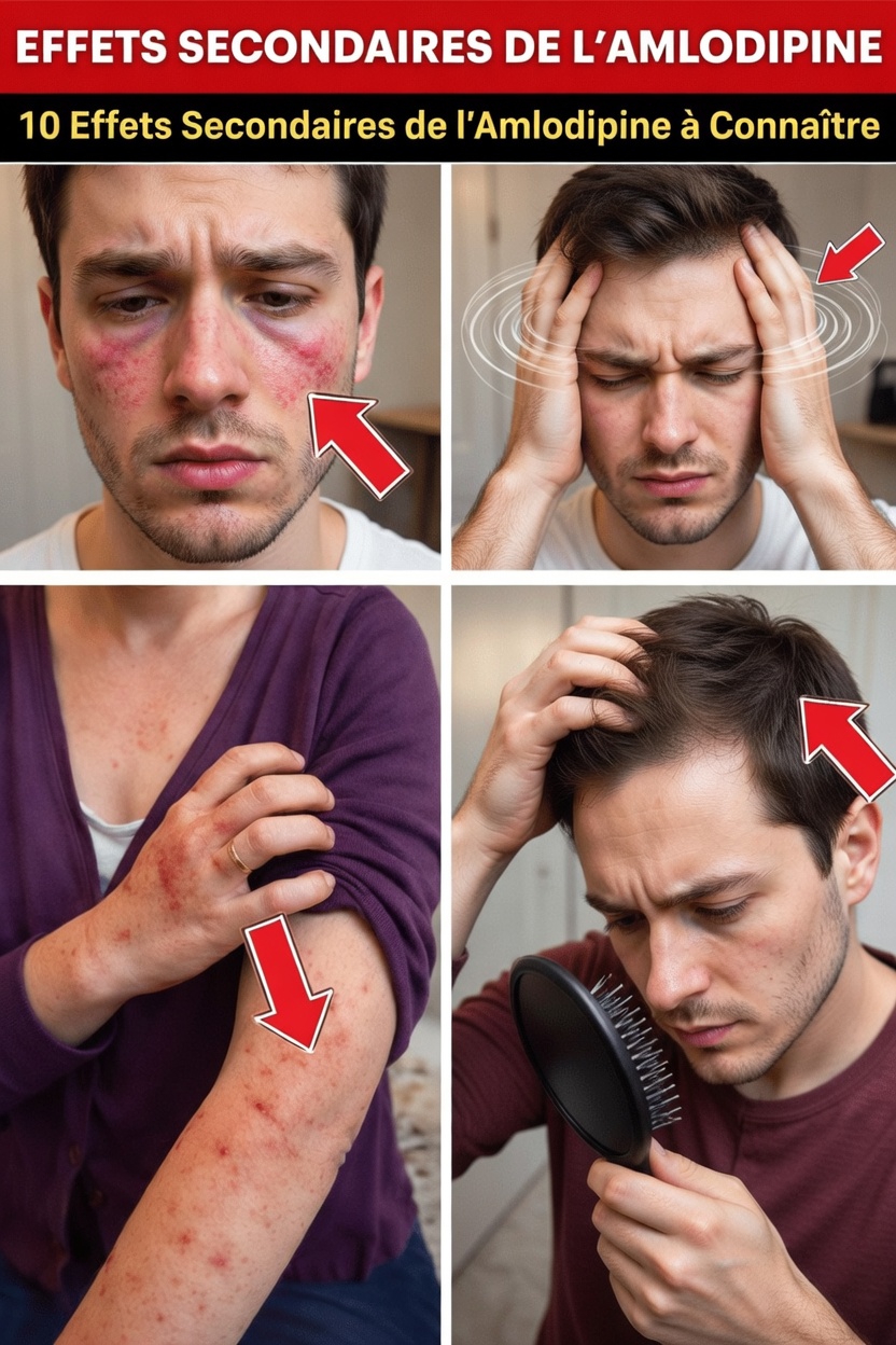 12 effets secondaires surprenants de l’amlodipine que les médecins ne mentionnent souvent pas