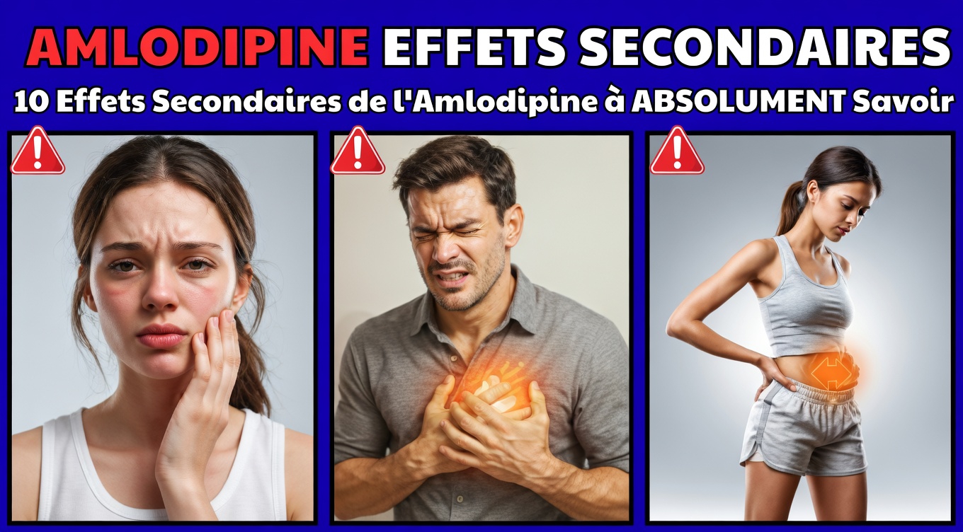 12 effets secondaires surprenants de l’amlodipine que les médecins ne mentionnent souvent pas