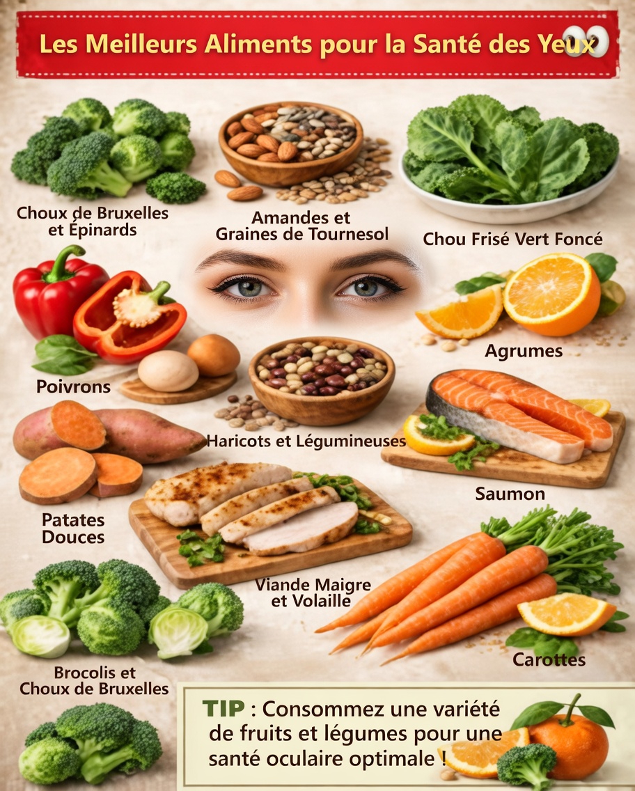 Découvrez les aliments et habitudes du quotidien qui peuvent favoriser la santé et le confort des yeux dans votre routine quotidienne
