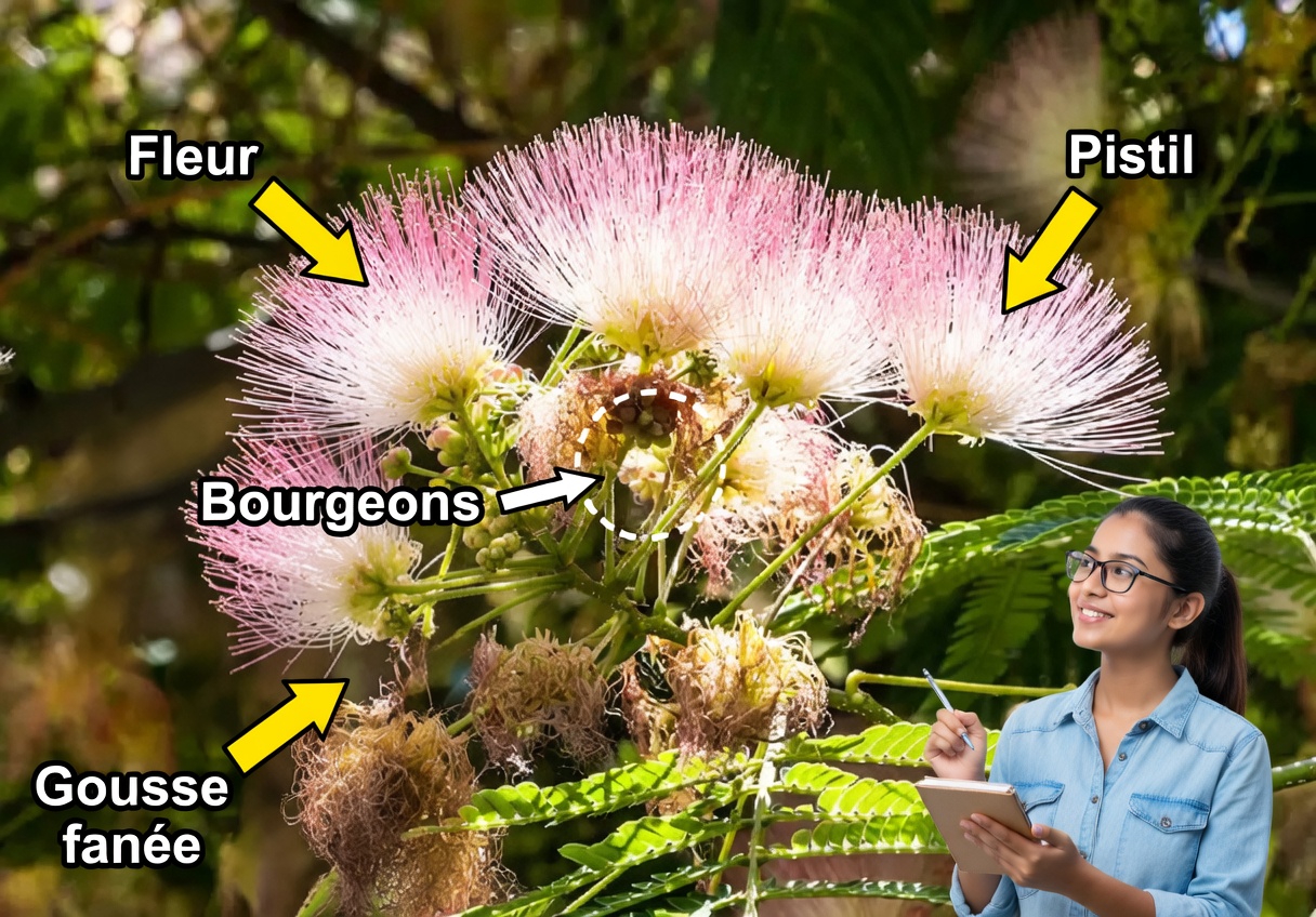Albizia julibrissin : explorer les bienfaits de l’écorce, des fleurs et des feuilles