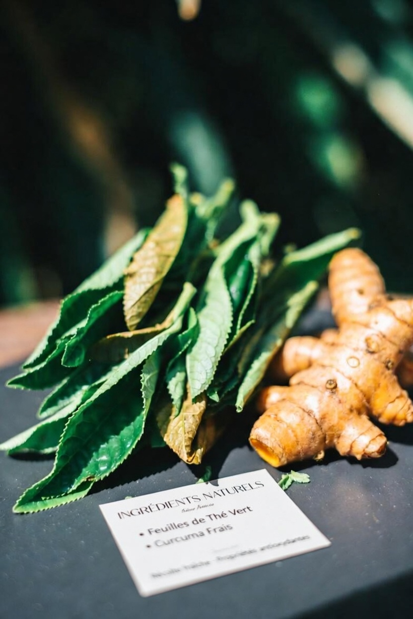 La simple habitude quotidienne du thé vert et du curcuma qui favorise le bien-être général et la longévité