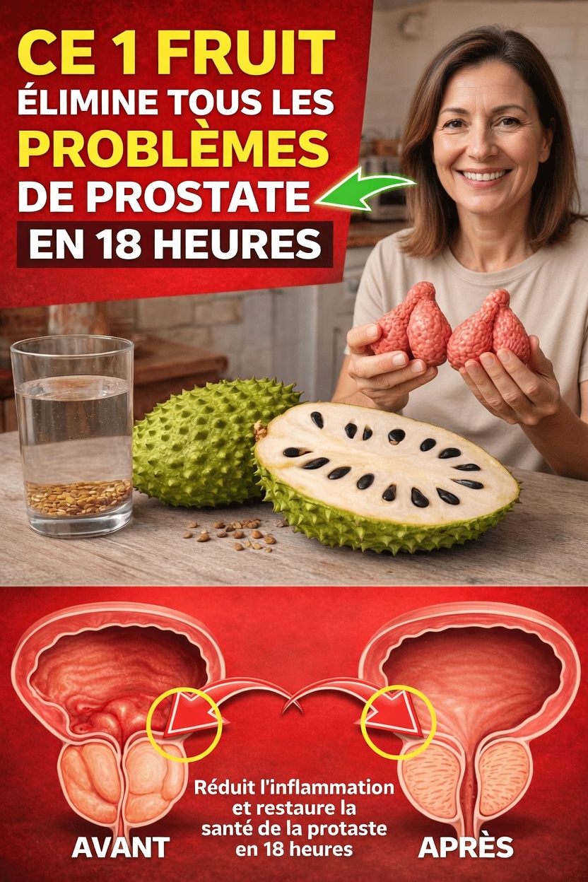 Le fruit puissant qui réduit votre prostate – ce que personne ne vous dit jamais !