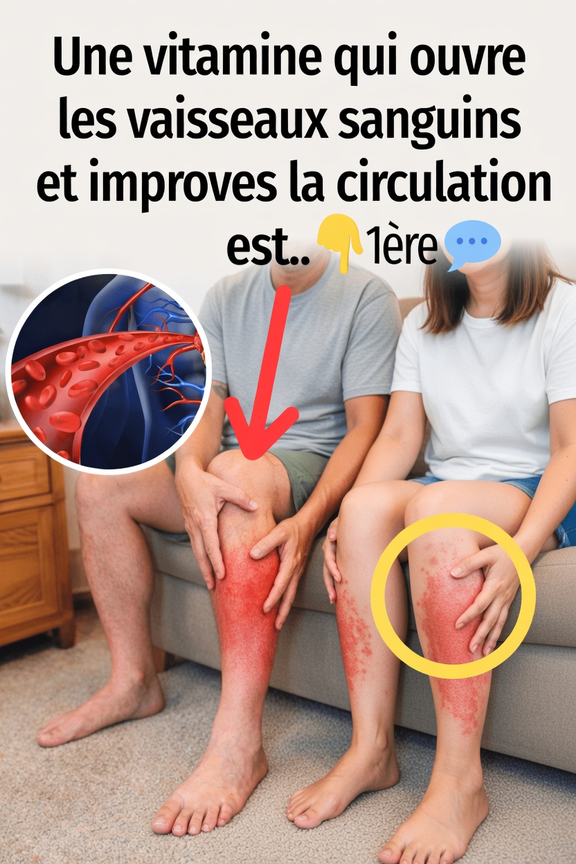 La seule vitamine qui favorise une bonne circulation sanguine et le bon fonctionnement des vaisseaux après 50 ans