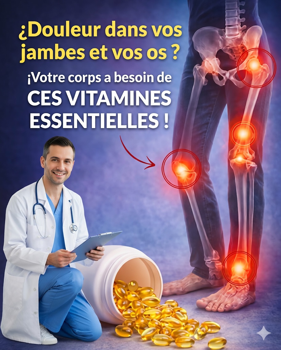 🦴 La vitamine essentielle qui peut naturellement soulager les douleurs articulaires
