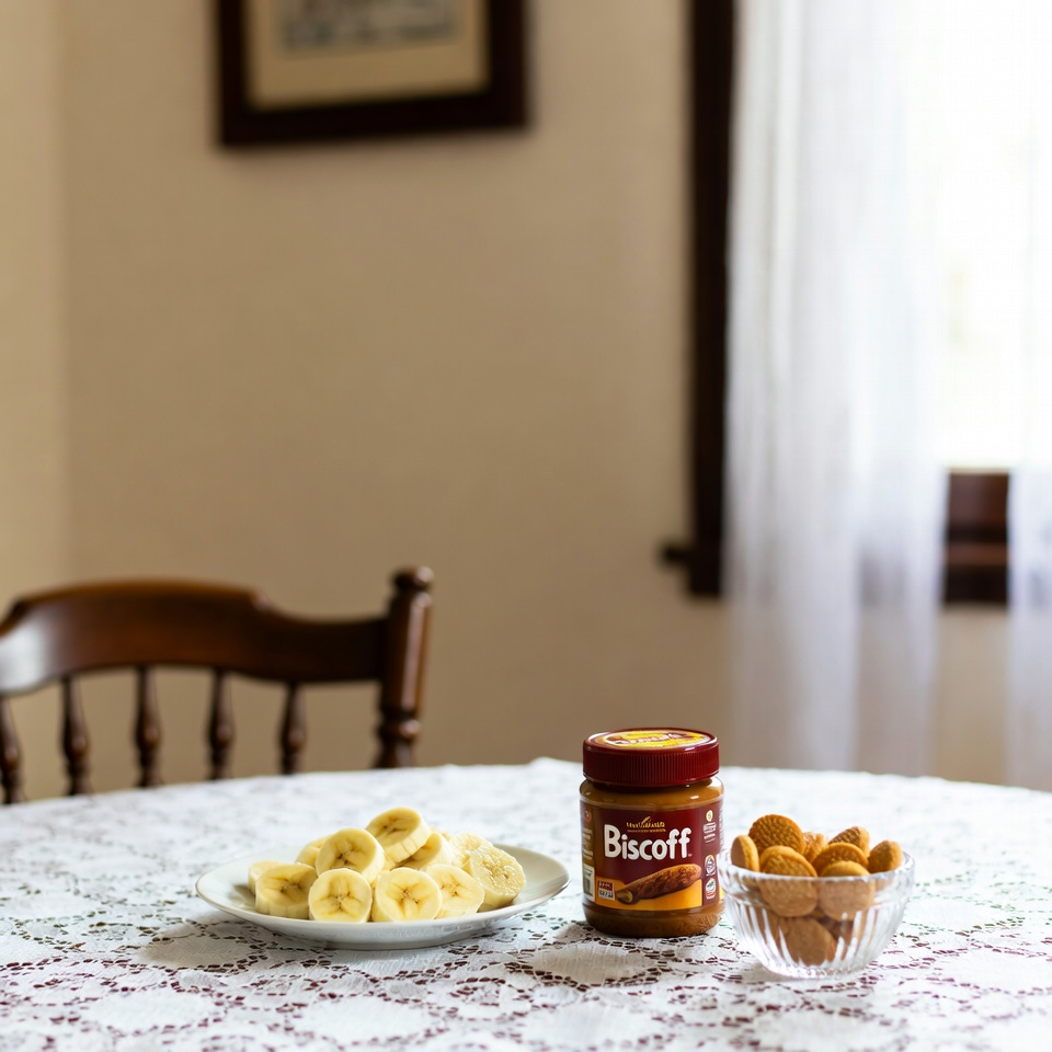 Recette de pudding à la banane au Biscoff