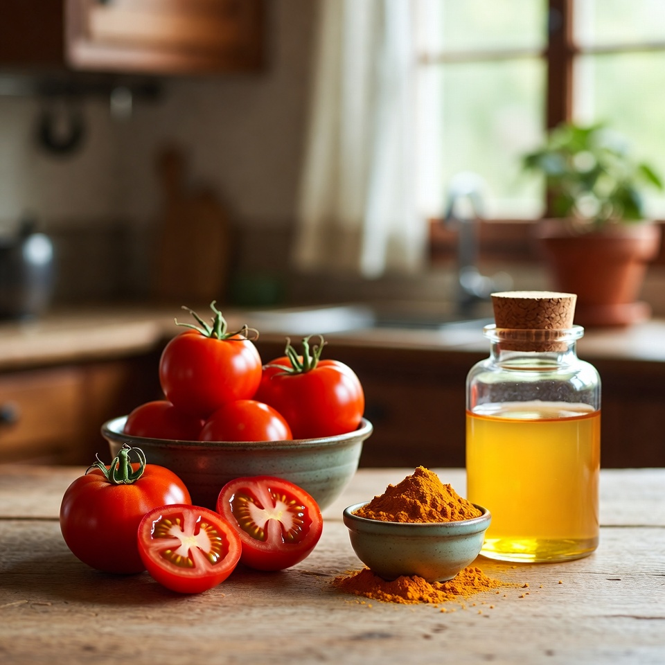 La recette magique à la tomate et au curcuma pour une peau jeune et éclatante