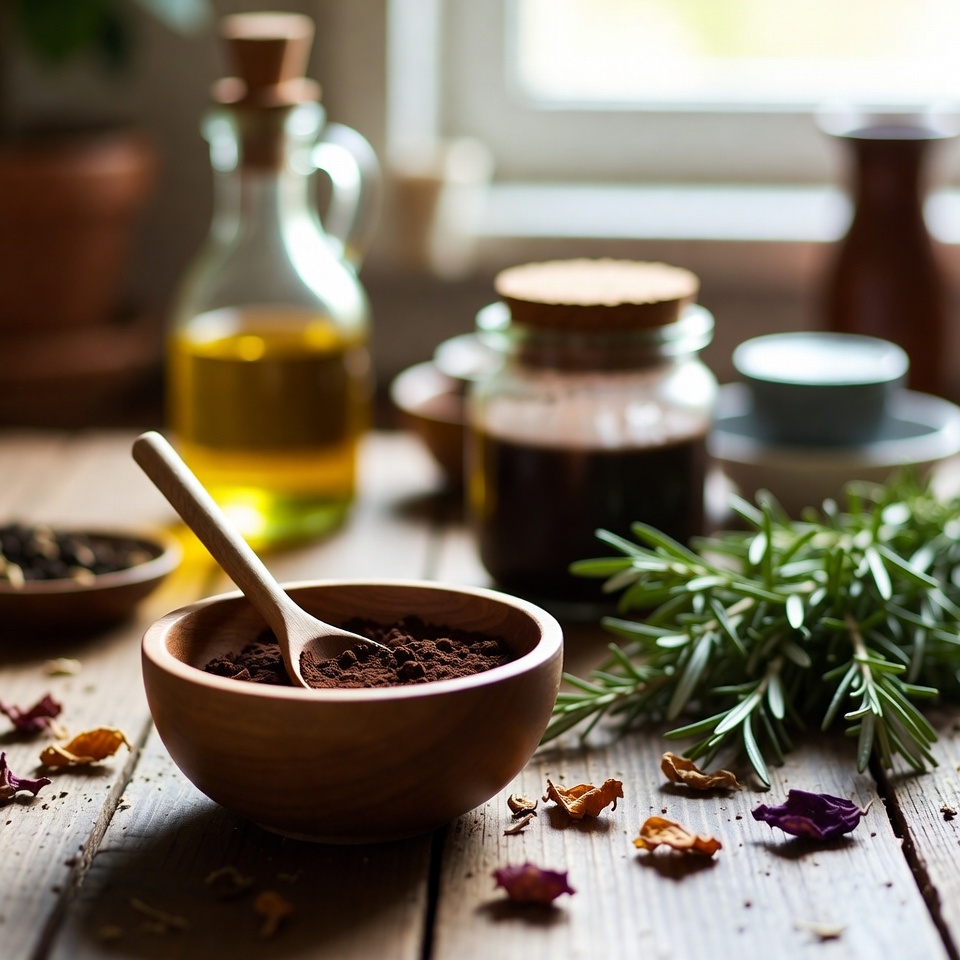 Teignez vos cheveux en brun brillant naturellement à la maison et couvrez les cheveux blancs avec des ingrédients de la cuisine