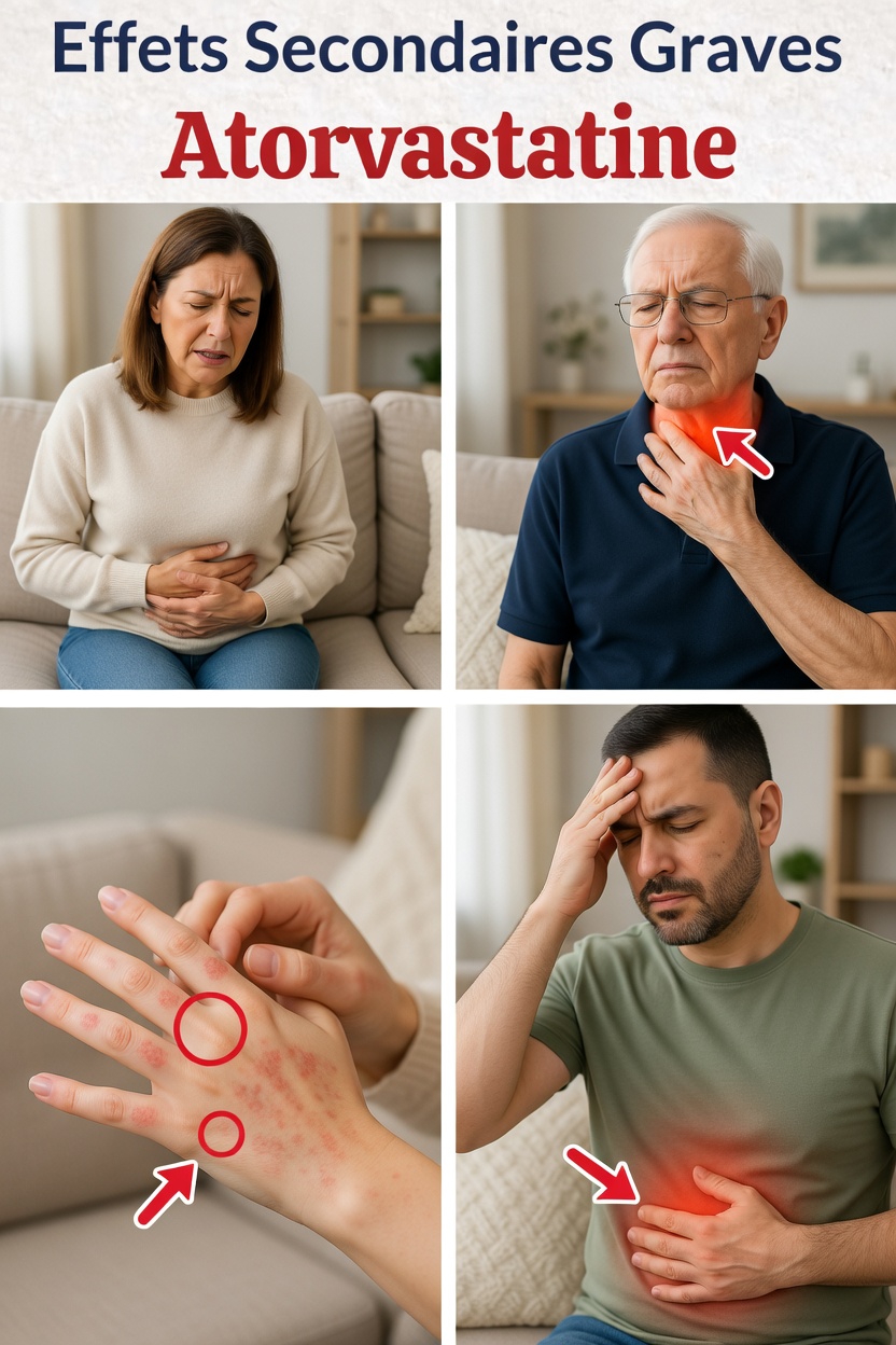 Effets secondaires de l’atorvastatine : ce que vous devez savoir avant de prendre ce médicament courant contre le cholestérol