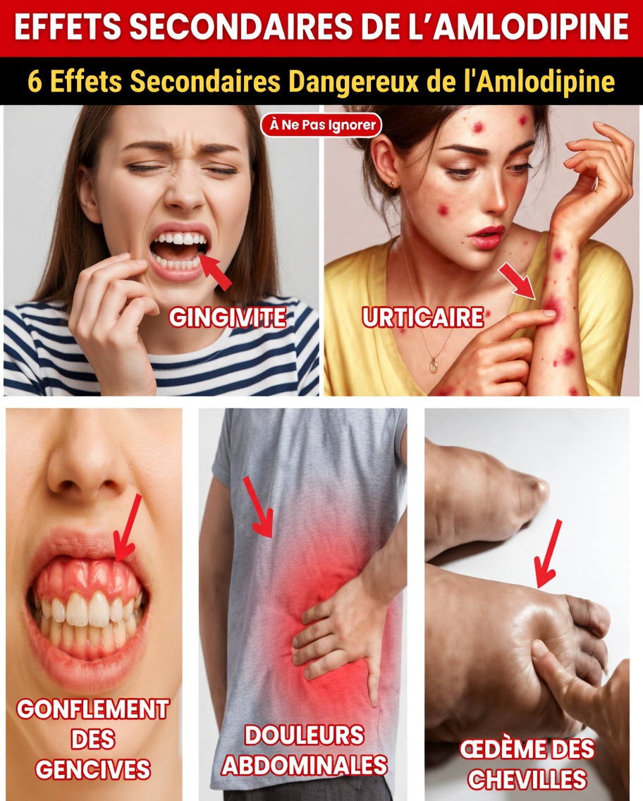 Quels sont les effets secondaires les plus courants de l’amlodipine et comment pouvez-vous les gérer ?
