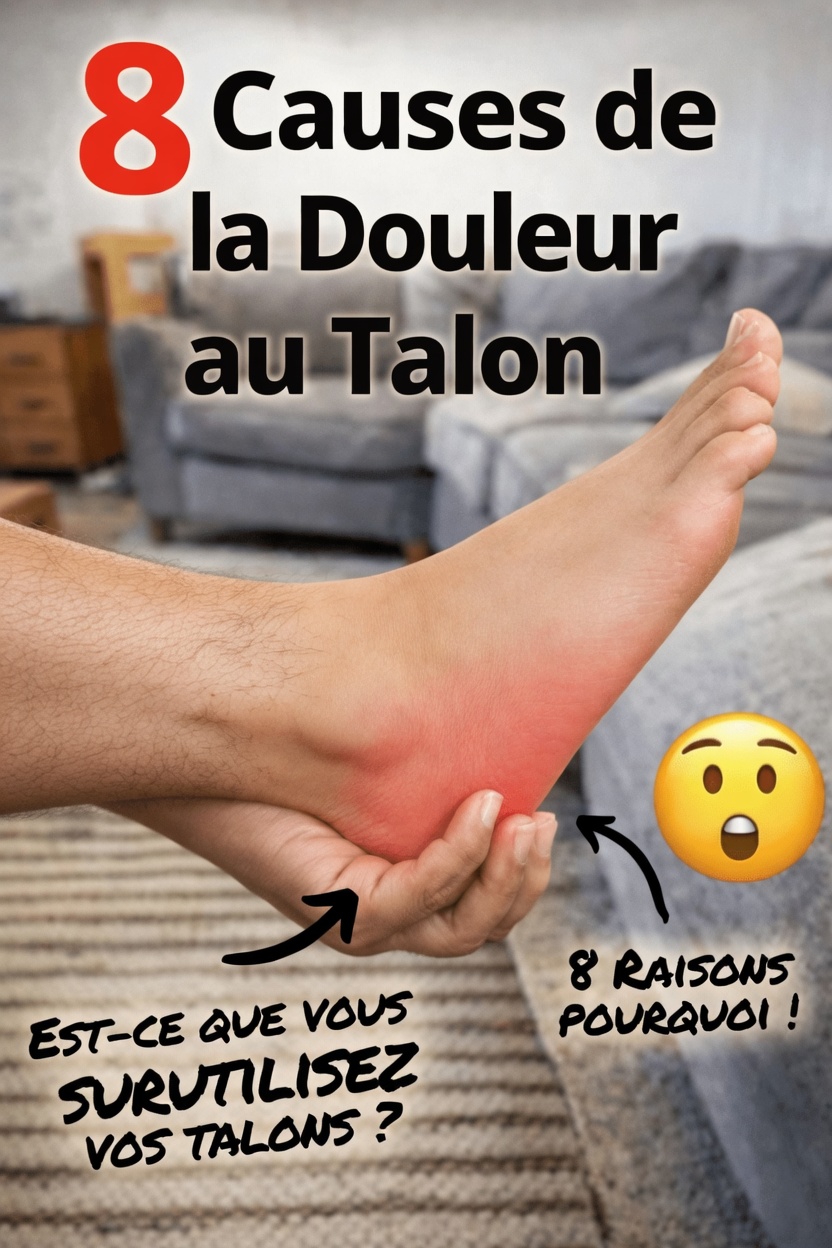 Découvrez les 8 causes de la douleur au talon…Voir plus