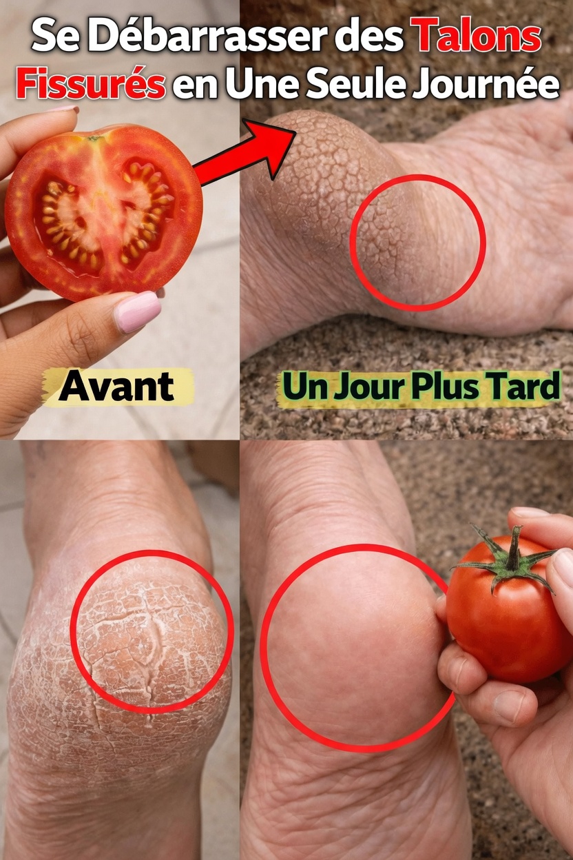 Comment adoucir et guérir naturellement les talons fendillés avec des tomates