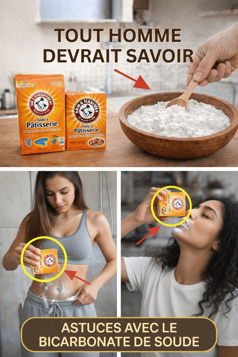 8 astuces pratiques au bicarbonate de soude que tout homme devrait connaître pour les soins quotidiens et l’hygiène