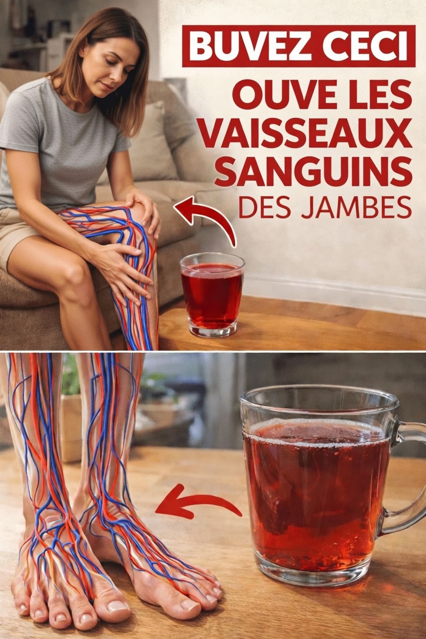 Quelle boisson quotidienne simple peut favoriser une meilleure circulation sanguine dans vos jambes après 60 ans ?