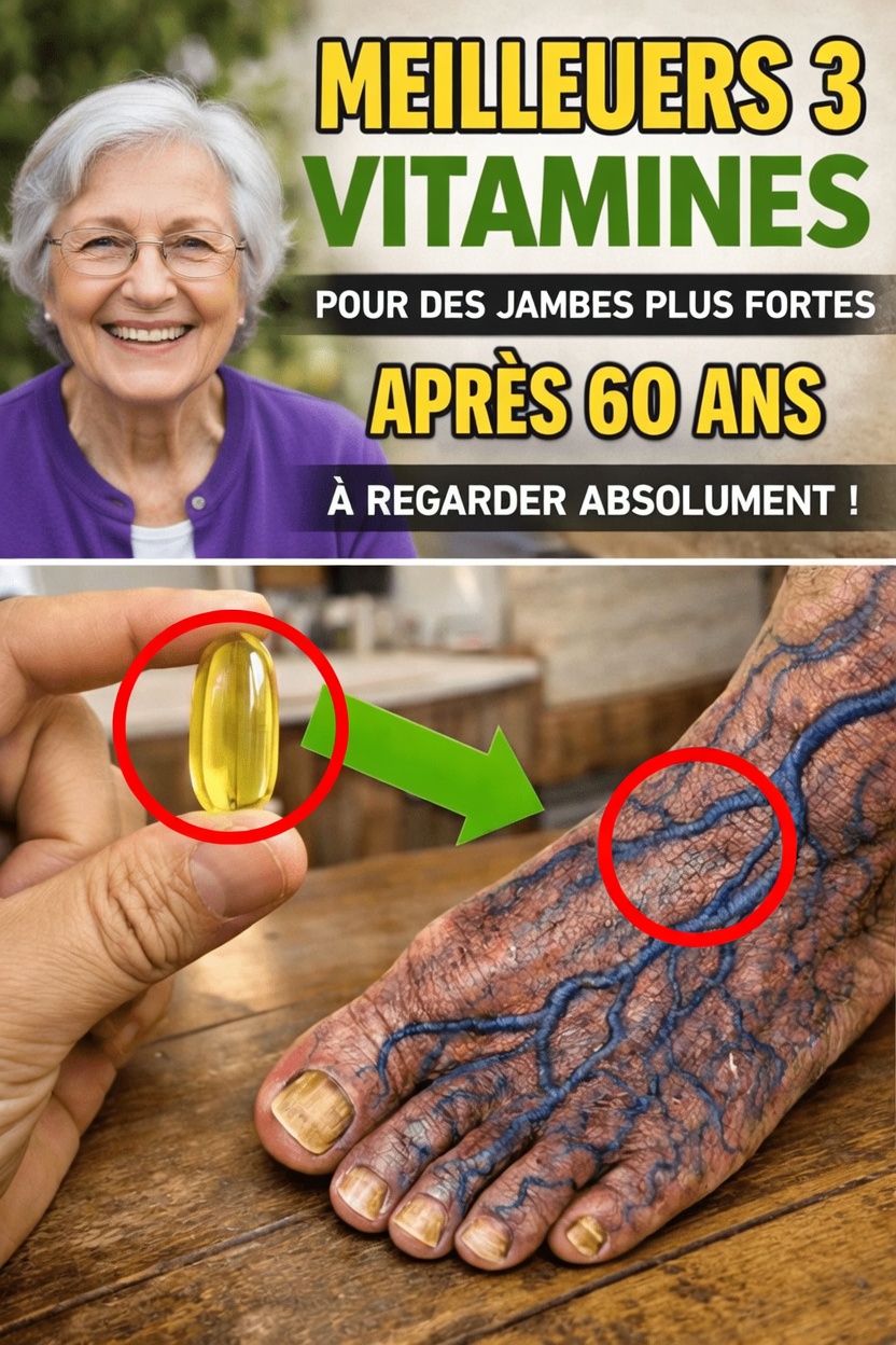 Découvrez les trois vitamines du coucher qui peuvent aider à soutenir la santé des jambes après 60 ans