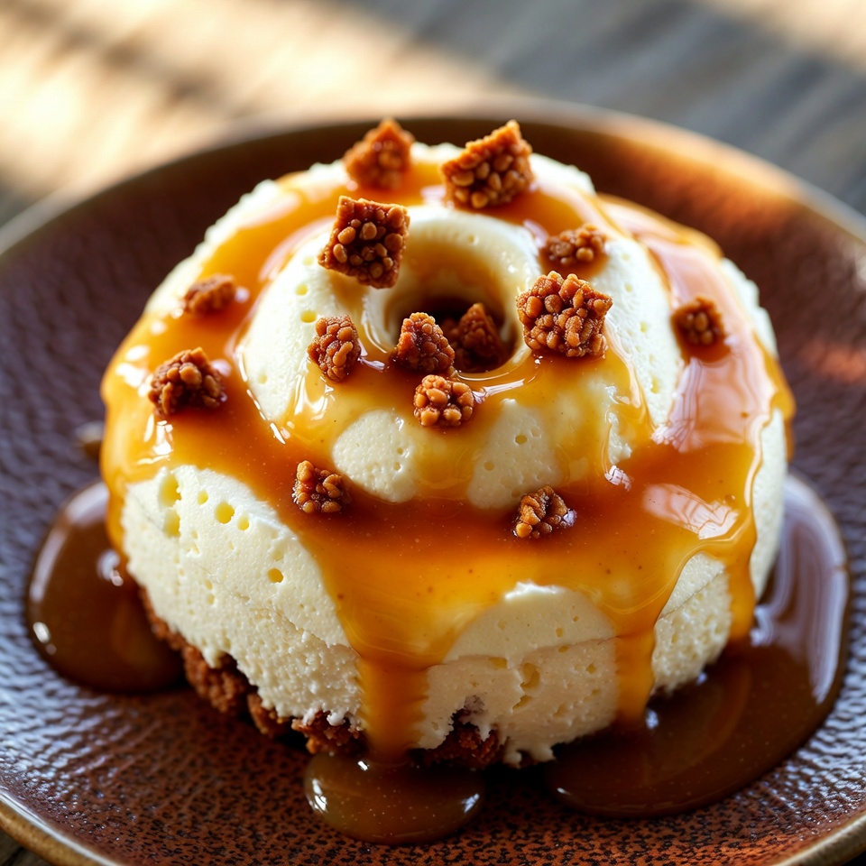 Crème au caramel riche et croquante