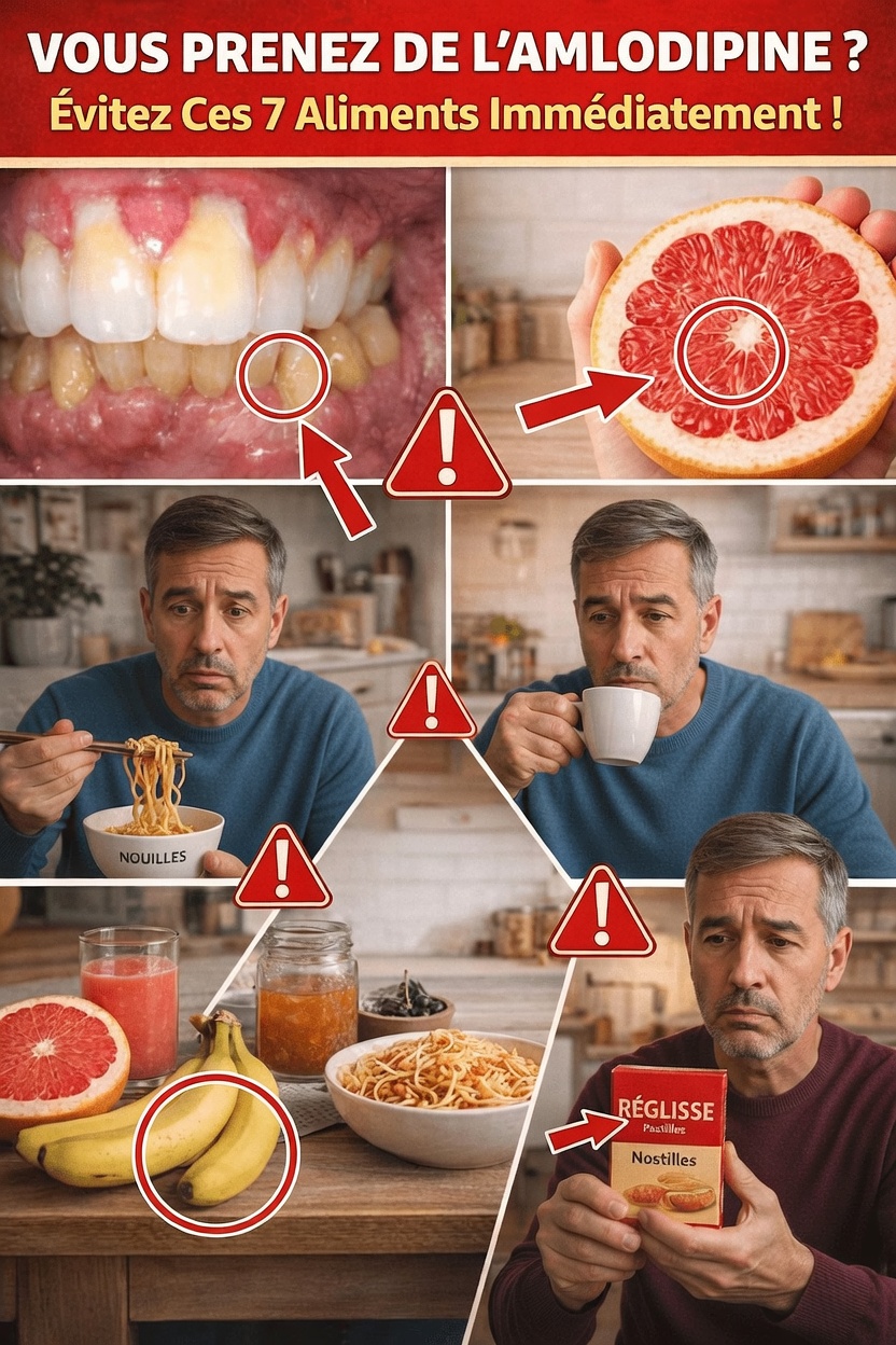 7 aliments à envisager de limiter lors de la prise d’amlodipine