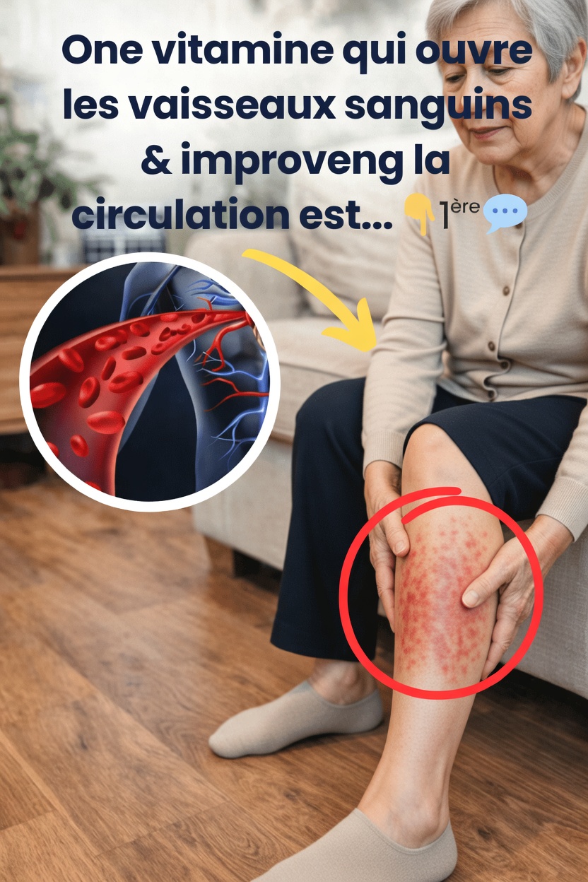 La vitamine essentielle qui favorise une circulation sanguine saine et la santé vasculaire après 50 ans