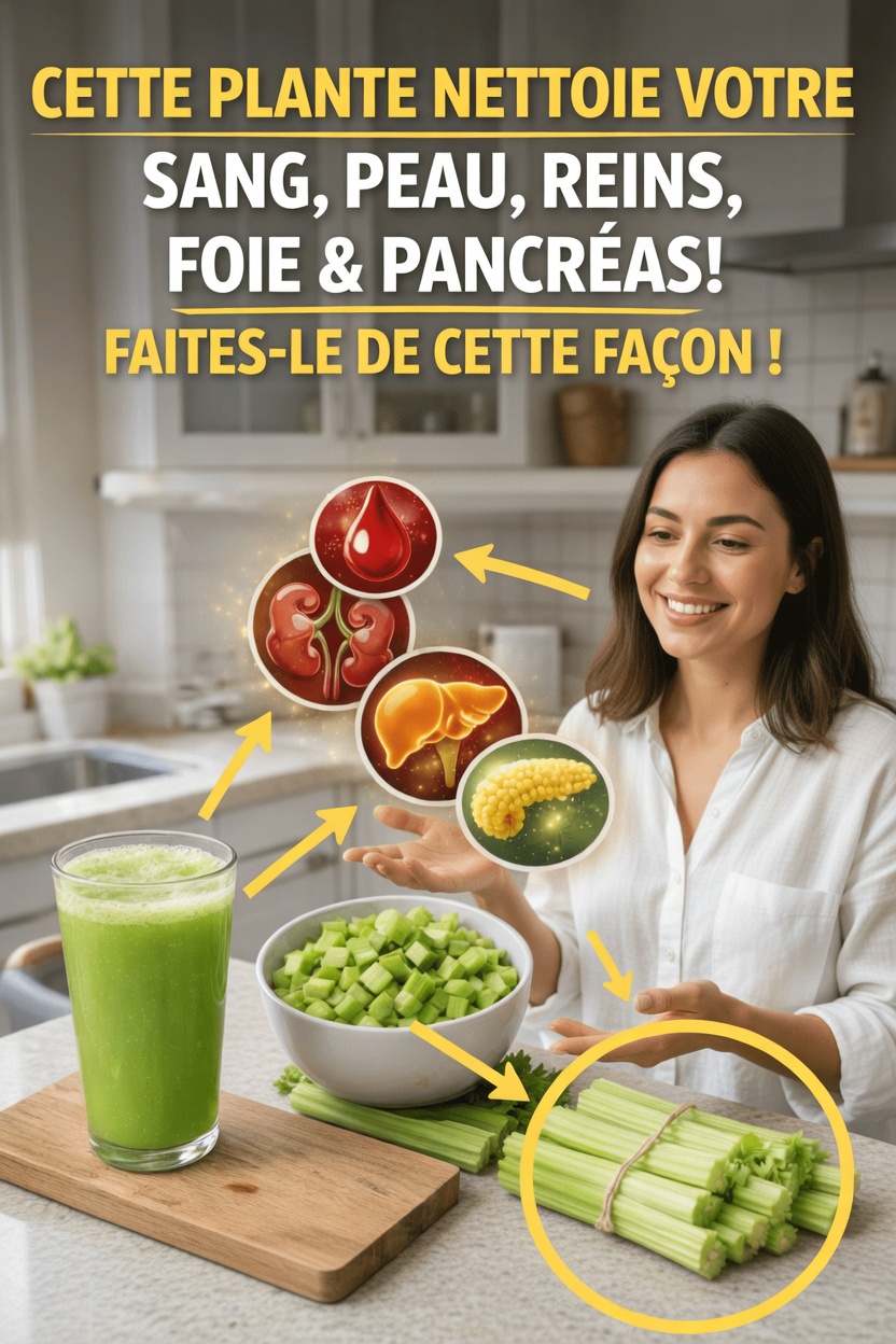 Pourquoi le jus de céleri devient le rituel matinal n°1 des personnes qui veulent un sang, une peau et des organes plus sains
