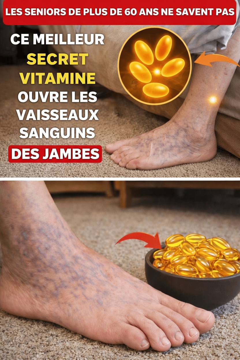 Les 3 principales vitamines pouvant favoriser le confort et la force des jambes chez les adultes de plus de 60 ans