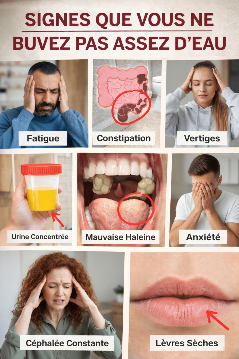 Manquez-vous ces signes courants indiquant que vous ne buvez pas assez d’eau chaque jour ?