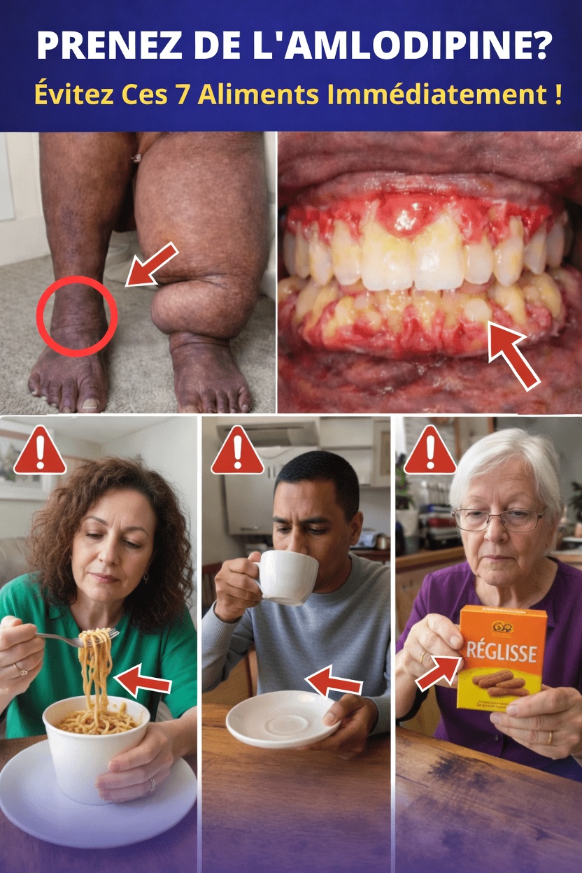 Prenez-vous de l’amlodipine ? Découvrez 7 aliments et boissons qui peuvent influencer votre ressenti
