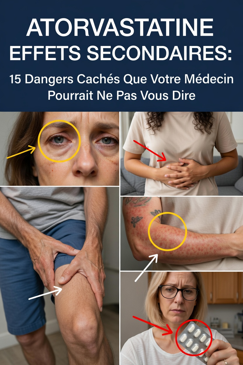 Effets secondaires de l’atorvastatine : ce qu’il faut savoir sur ce médicament courant contre le cholestérol