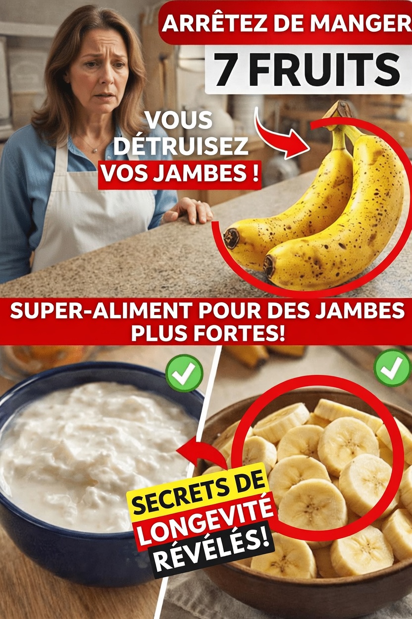 Plus de 60 ans ? Évitez ces fruits pour renforcer vos jambes