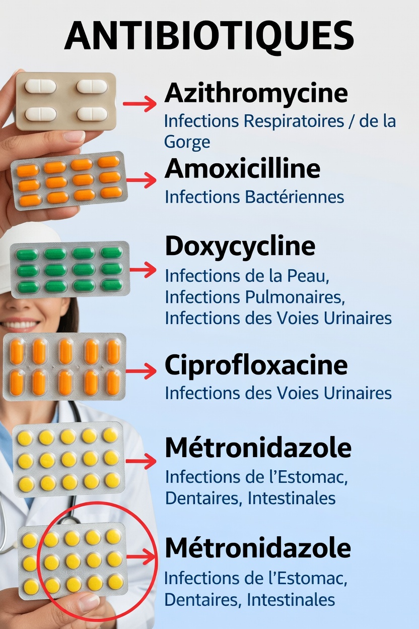 Les 5 antibiotiques les plus courants que tout le monde devrait comprendre : usages et importance