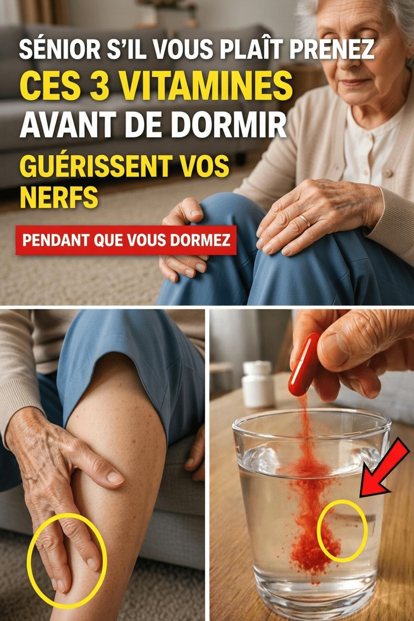 3 vitamines au coucher qui donnent aux seniors des jambes plus fortes et plus stables du jour au lendemain (même si vous avez « tout essayé »)