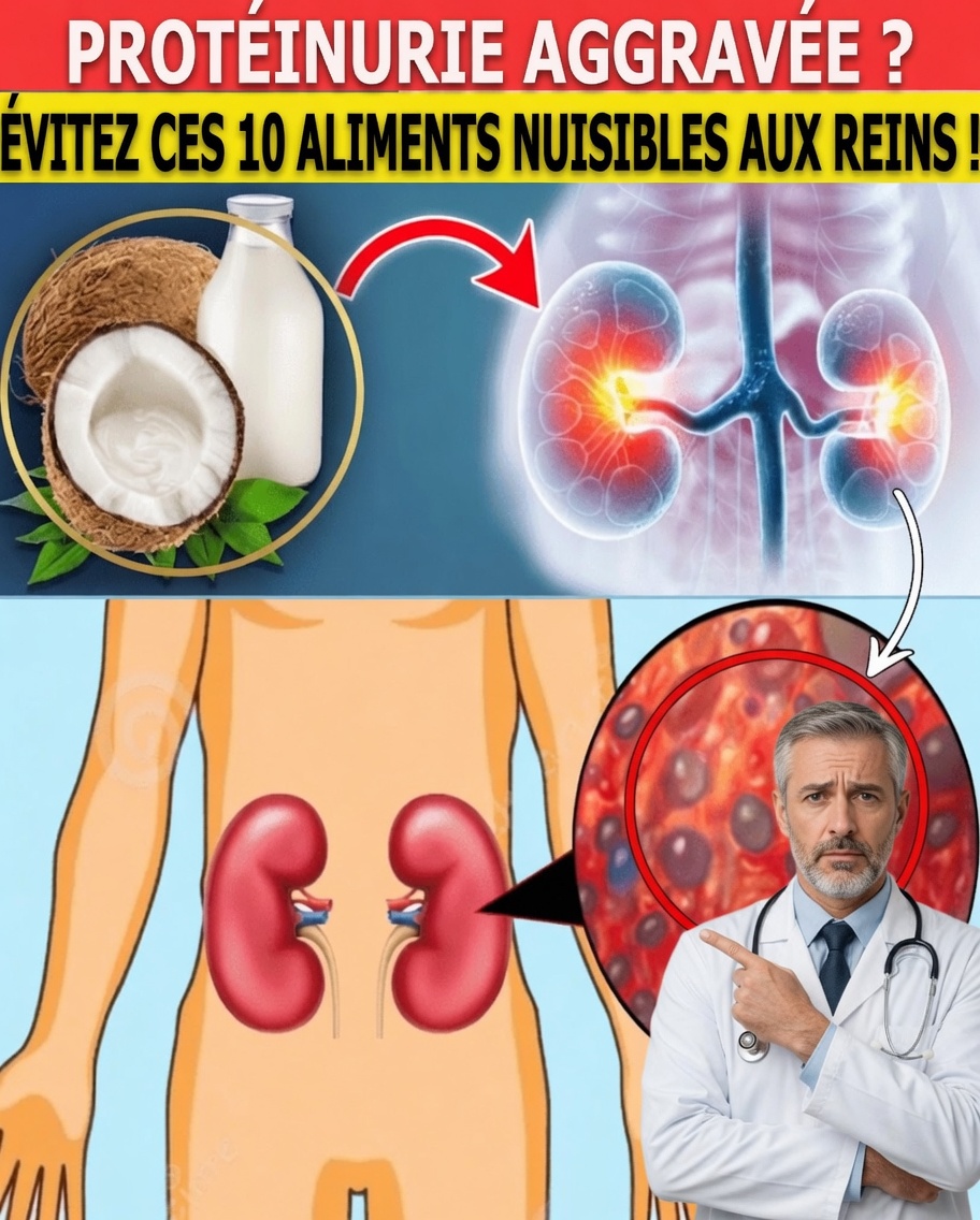 Aggravation de la protéinurie : 10 aliments du quotidien qui peuvent fatiguer silencieusement vos reins