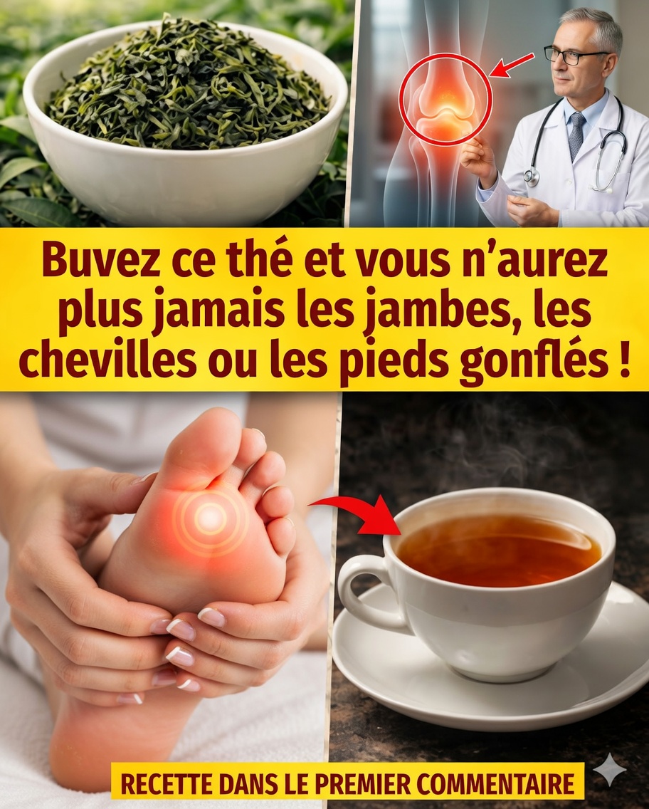 🦵🍵 Tisane naturelle pour les jambes enflées : la boisson maison qui aide à réduire l’inflammation et la rétention d’eau
