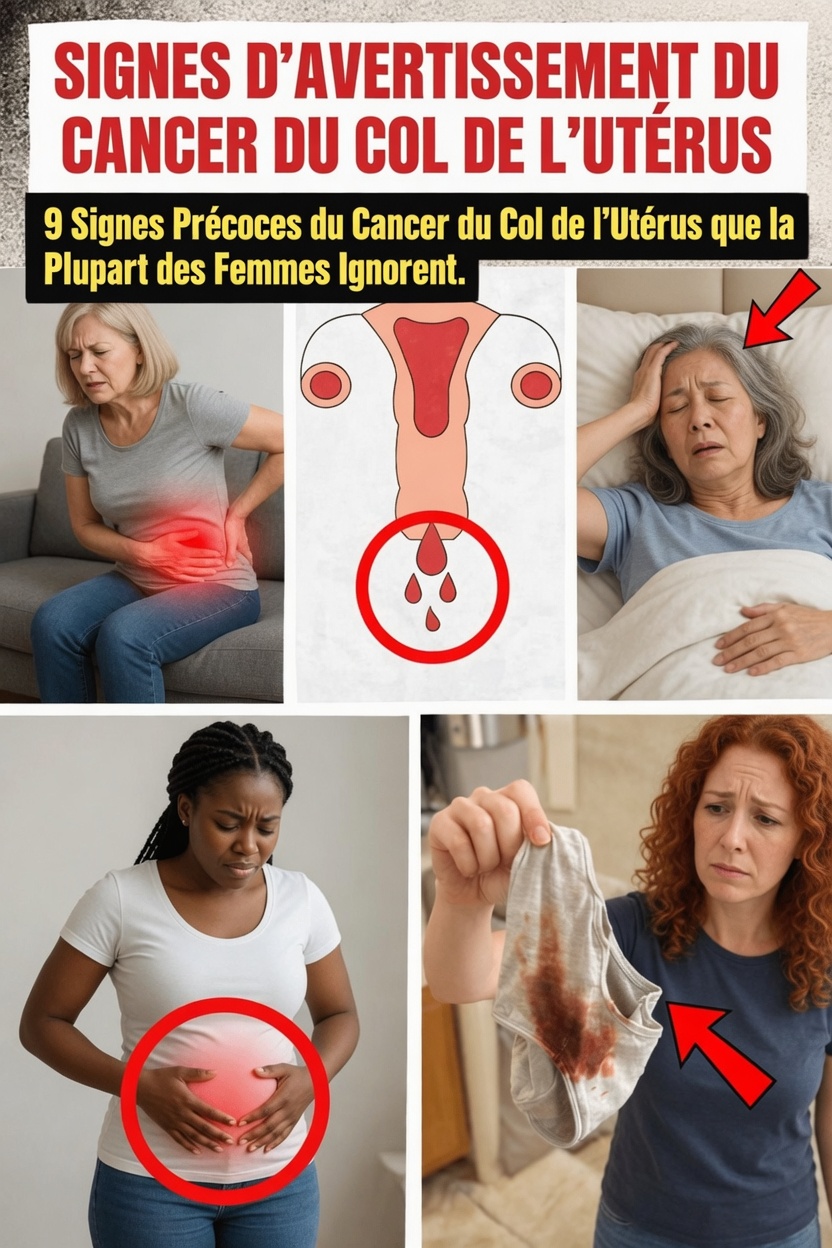 9 signes avant-coureurs surprenants du cancer du col de l’utérus que beaucoup de femmes négligent