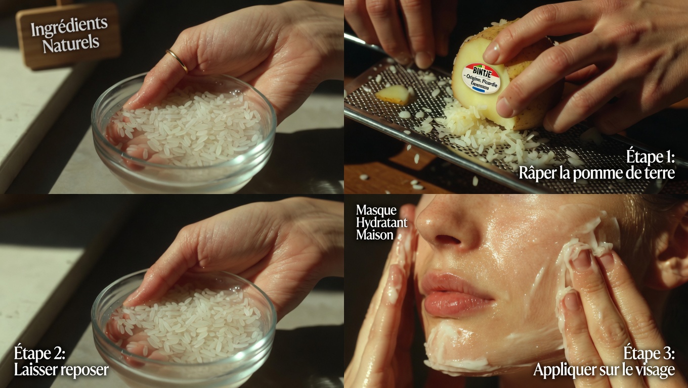 La tendance de la crème de nuit au riz et à la pomme de terre : une routine de soin maison simple à explorer ?