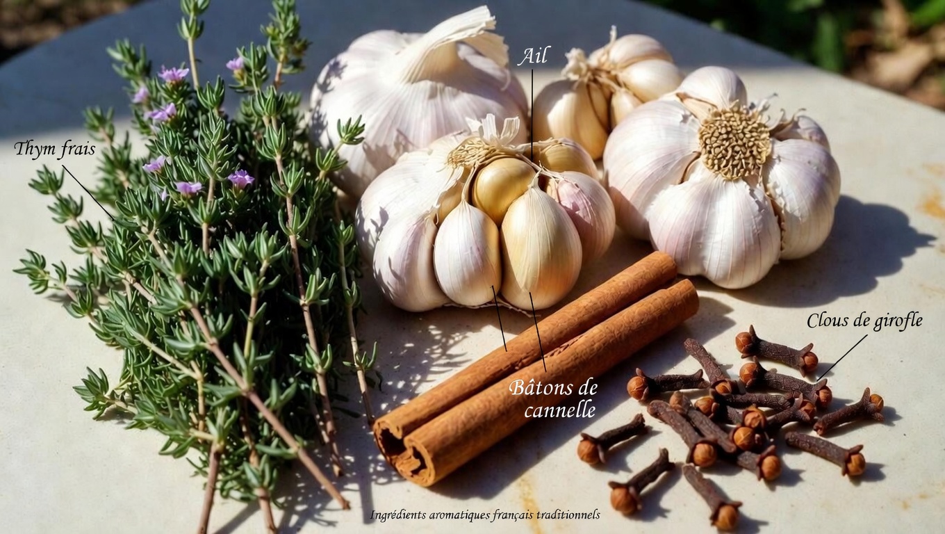 L’Infusion Herboriste aux Quatre Pouvoirs : Explorer le Thym, l’Ail, la Cannelle et les Clous de Girofle dans un Simple Thé Quotidien