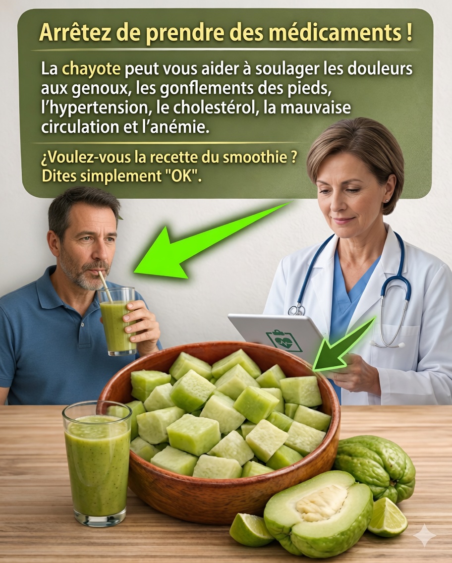 Jus de chayote : la boisson naturelle qui peut transformer votre santé