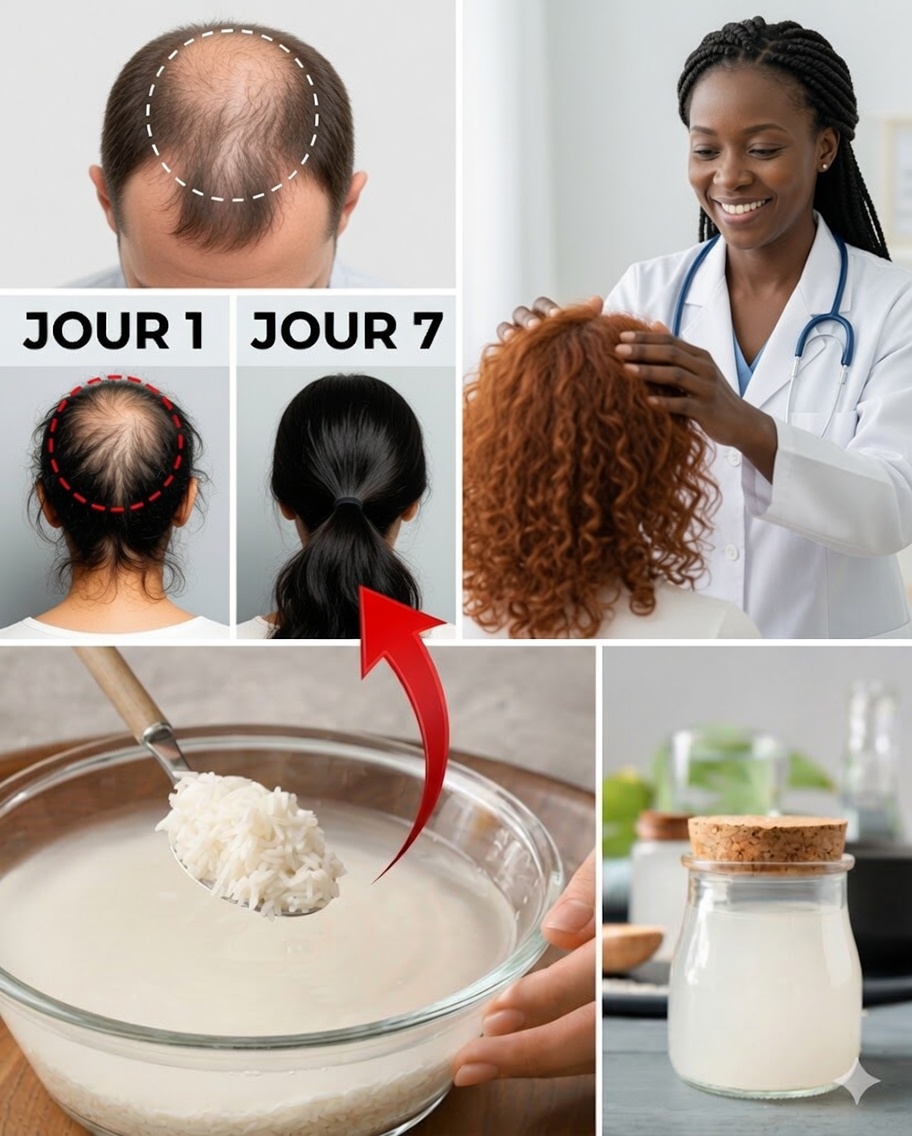 Utilisez de l’eau de riz sur vos cheveux chaque jour : découvrez ce qui se passe après 30 jours (croissance capillaire naturelle)